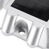 Casting Aluminum Solar Power 6 LED Outdoor Waterproof Driveway Pathway Light Road Lamp (Red)