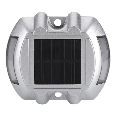 Casting Aluminum Solar Power 6 LED Outdoor Waterproof Driveway Pathway Light Road Lamp (White) In Australia - Darrahopens