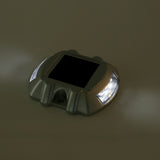 Casting Aluminum Solar Power 6 LED Outdoor Waterproof Driveway Pathway Light Road Lamp (White)