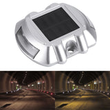 Casting Aluminum Solar Power 6 LED Outdoor Waterproof Driveway Pathway Light Road Lamp (White)