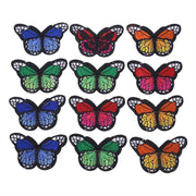 12pcs/set Embroidered Fabric Patches Sew Iron On Bag Clothes Applique Craft DIY Decoration In Australia - Darrahopens