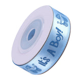 10Yards/Roll IT IS A BOY Baby Shower Christening Party Favor Gift Stain Ribbon Blue