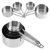 8pcs set Stainless Steel Measuring Cups&Spoons Kit Sugar Coffee Milk Kitchen Gadget Baking Tool In Australia - Darrahopens
