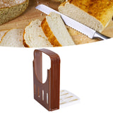 Bread/Toast Cutter Mold Kitchen Sandwich Slicing Guide Foldable Tools with 4 Thickness