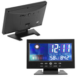 Digital Temperature Humidity Meter Clock Alarm Comfort Level Weather Forecasts Calendar