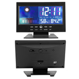 Digital Temperature Humidity Meter Clock Alarm Comfort Level Weather Forecasts Calendar