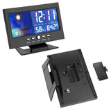 Digital Temperature Humidity Meter Clock Alarm Comfort Level Weather Forecasts Calendar