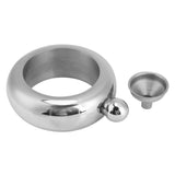Bracelet Shaped Hip Flask Stainless Steel Flagon Wine Bottle Whiskey Drinkware Funnel (Silver) In Australia - Darrahopens