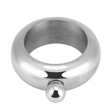 Bracelet Shaped Hip Flask Stainless Steel Flagon Wine Bottle Whiskey Drinkware Funnel (Silver)