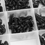 200Pcs Carbon Steel Round Head Self Tapping Screw Tools Accessories Set Screws Kit