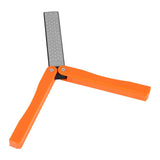 Outdoor Camping Folding Double Sided 400/600# Sharpener Stone Whetstone Sharpening Tool(Yellow) In Australia - Darrahopens