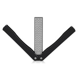 Outdoor Camping Folding Double Sided 400/600# Sharpener Stone Whetstone Sharpening Tool (Black) In Australia - Darrahopens