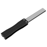 Outdoor Camping Folding Double Sided 400/600# Sharpener Stone Whetstone Sharpening Tool (Black)