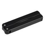 Outdoor Camping Folding Double Sided 400/600# Sharpener Stone Whetstone Sharpening Tool (Black)