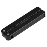 Outdoor Camping Folding Double Sided 400/600# Sharpener Stone Whetstone Sharpening Tool (Black)