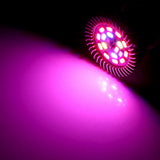 Full Spectrum 85-265V 18W 18 LED Grow Light Flower Plant Hydroponic Growth Bulb (E27)