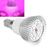Full Spectrum 85-265V 18W 18 LED Grow Light Flower Plant Hydroponic Growth Bulb (E14)