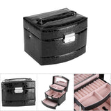 3 Layers Jewelry Necklace Ring Storage Box Case Lady Gift Home Supplies