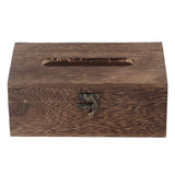 1Pc Wooden Retro Tissue Box Paper Napkin Holder Case Home Car Decor #1 22*12*10cm