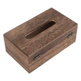 1Pc Wooden Retro Tissue Box Paper Napkin Holder Case Home Car Decor #1 22*12*10cm
