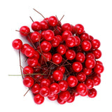 100pcs Artificial Red Holly Berry Christmas Home Decoration Hanging Ornaments