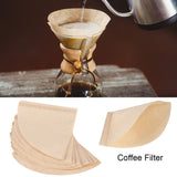 40Pcs Unbleached Natural Cone Shape Drip Coffee Cup Filter Papers #V02