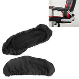 1 Pair Removable Chair Armrest Covers Elastic Protector Office Armchair Cover Black
