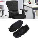 1 Pair Removable Chair Armrest Covers Elastic Protector Office Armchair Cover Black