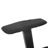1 Pair Removable Chair Armrest Covers Elastic Protector Office Armchair Cover Black