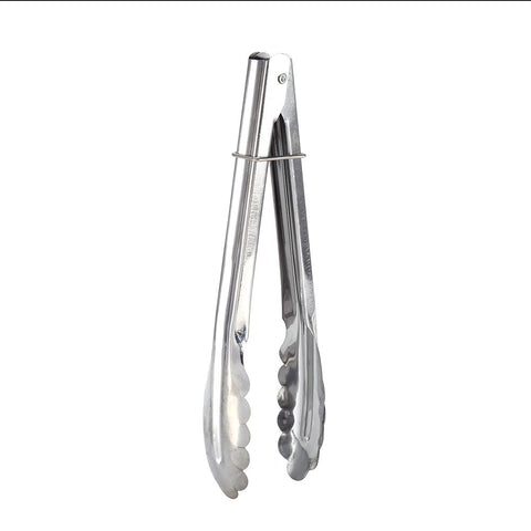 9" Stainless Steel BBQ Clip Buffet Food Tongs Bread Steak Kitchen Serving Clamp Tools