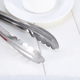 9" Stainless Steel BBQ Clip Buffet Food Tongs Bread Steak Kitchen Serving Clamp Tools