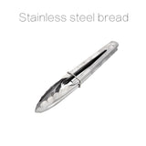 9" Stainless Steel BBQ Clip Buffet Food Tongs Bread Steak Kitchen Serving Clamp Tools