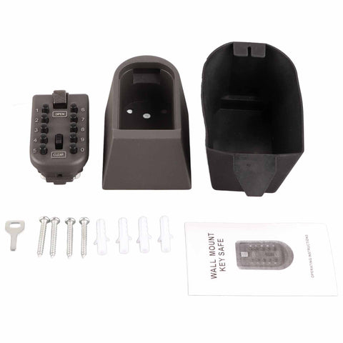 10 Digit Combination Hide Key Lock Box Storage Wall Mount Security Outdoor Case In Australia - Darrahopens
