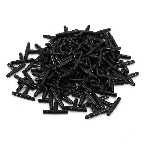100PCS Sprinkler Irrigation T Pipe Barb Hose Fitting Joiner Drip System In Australia - Darrahopens