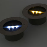 LED Solar Powered Underground Buried Light Lamp Way Road Garden Decking Light