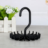 Adjustable Rotating Tie Rack Hanger 20 Hooks Neck Belt Scarf Holder Organizer In Australia - Darrahopens