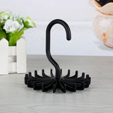 Adjustable Rotating Tie Rack Hanger 20 Hooks Neck Belt Scarf Holder Organizer