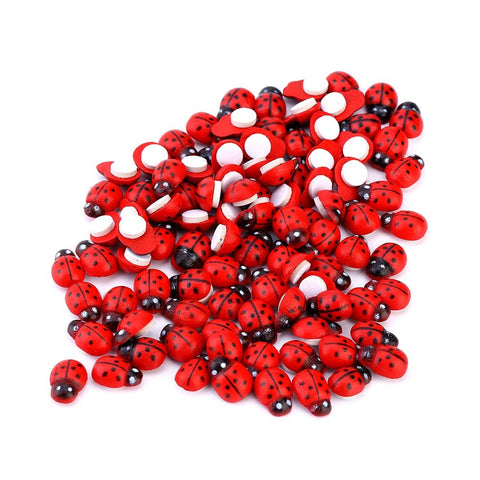 100pcs/bag Animal Wooden Ladybug Sponge Home Decoration Wall Sticker Craft For Children Kids In Australia - Darrahopens