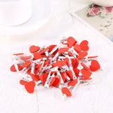 Heart Wooden Pegs Pins Memo Picture Photo Clips Wedding Xmas Party Decoration SS In Australia - Darrahopens