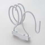 Hair Dryer Holder Stainless Steel Hair Dryer Holder Wall Hanging White High Load Capacity