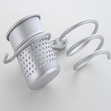 Hair Dryer Holder Stainless Steel Hair Dryer Holder Wall Hanging White High Load Capacity