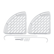 Aluminum Dual Tier Shower Caddy Shelf Bathroom Corner Rack Storage Towel Holder In Australia - Darrahopens
