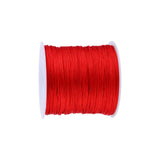 100M x 0.8mm Nylon Chinese Knot Cord Rattail Macrame Shamballa Thread String Red