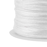 100M x 0.8mm Nylon Chinese Knot Cord Rattail Macrame Shamballa Thread String White