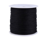100M x 0.8mm Nylon Chinese Knot Cord Rattail Macrame Shamballa Thread String Black In Australia - Darrahopens