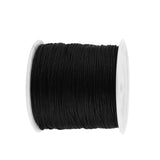 100M x 0.8mm Nylon Chinese Knot Cord Rattail Macrame Shamballa Thread String Black In Australia - Darrahopens