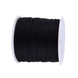 100M x 0.8mm Nylon Chinese Knot Cord Rattail Macrame Shamballa Thread String Black In Australia - Darrahopens
