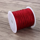 100M X 0.8mm Nylon Chinese Knot Cord Rattail Macrame Thread String Burgundy In Australia - Darrahopens