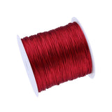 100M X 0.8mm Nylon Chinese Knot Cord Rattail Macrame Thread String Burgundy