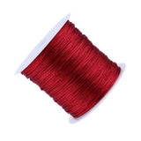 100M X 0.8mm Nylon Chinese Knot Cord Rattail Macrame Thread String Burgundy